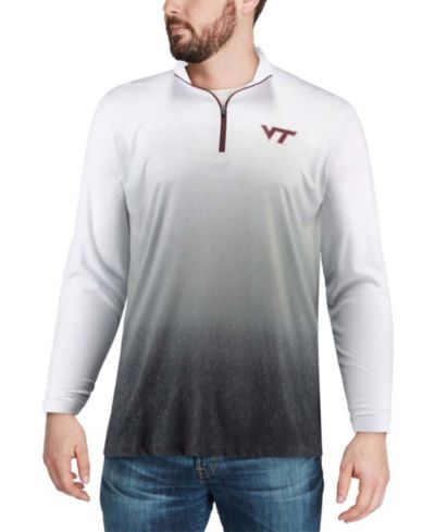 Мужская куртка Colosseum Gray Virginia Tech Hokies Magic Team Logo Quarter-Zip