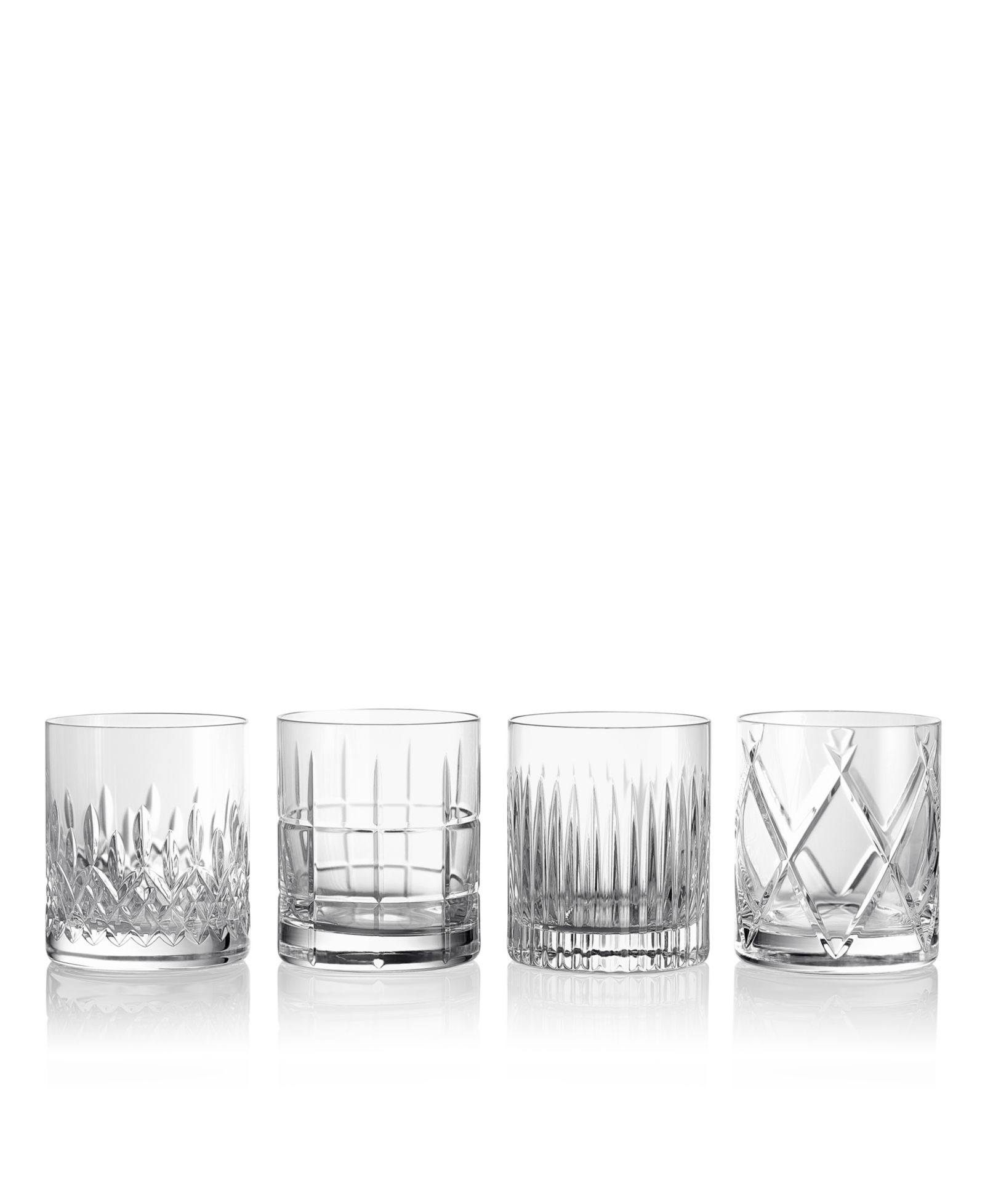Waterford Набор из 4 стаканов Double Old Fashioned, Mixed Aras, Cluin, Lismore Olann