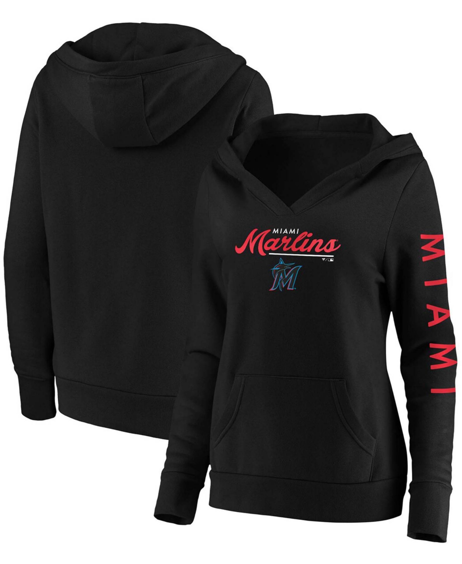 Fanatics Худи Plus Size Miami Marlins Core High Class Crossover
