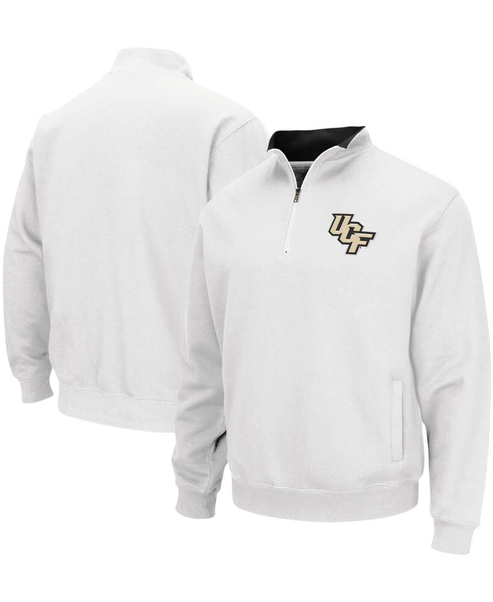 Charcoal Men's UCF Knights Tortugas Logo Quarter-Zip Pullover Jacket