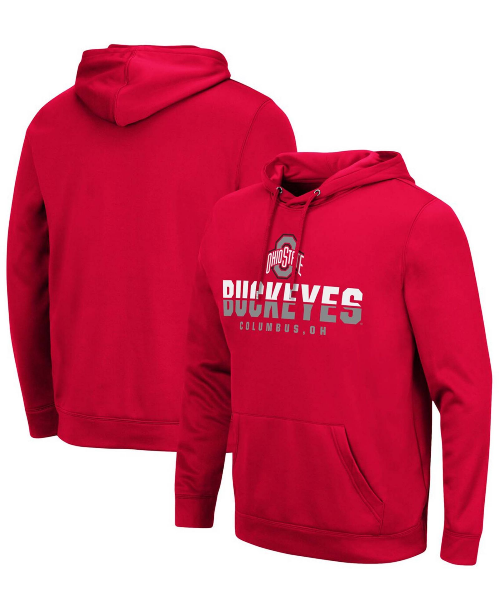 Мужской толстовка-худи Colosseum Scarlet Ohio State Buckeyes Lantern