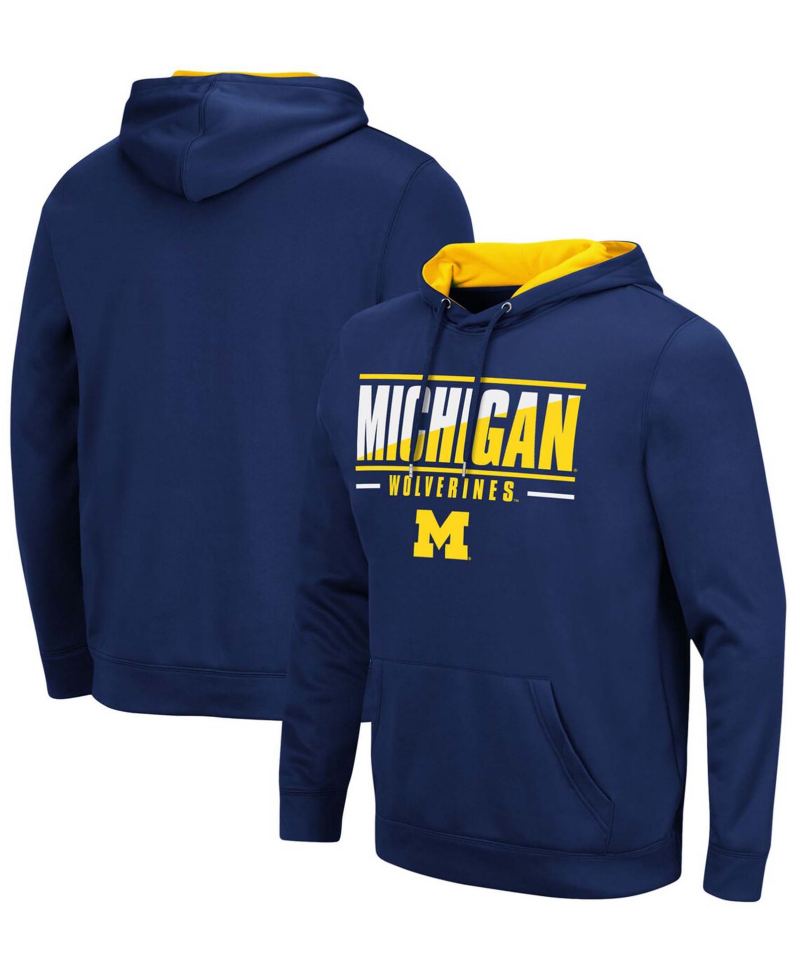 Мужское худи Colosseum Michigan Wolverines Slash Stack 2.0