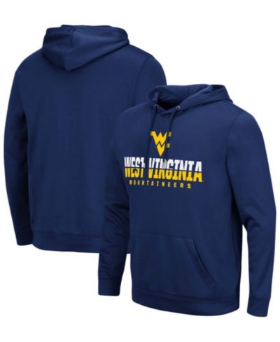 Men's Navy West Virginia Mountaineers Lantern Pullover Hoodie