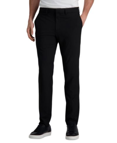 JMH Men's 4 Way Stretch Slim Fit Flat Front Suit Pant
