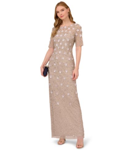 Женское платье-футляр Adrianna Papell Embellished Floral