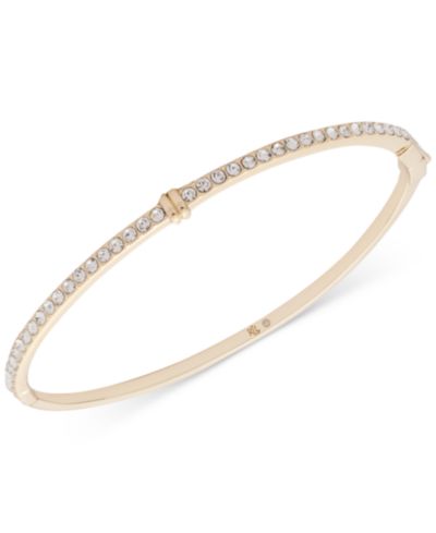 Тонкий браслет Lauren Ralph Lauren Gold-Tone Pavé