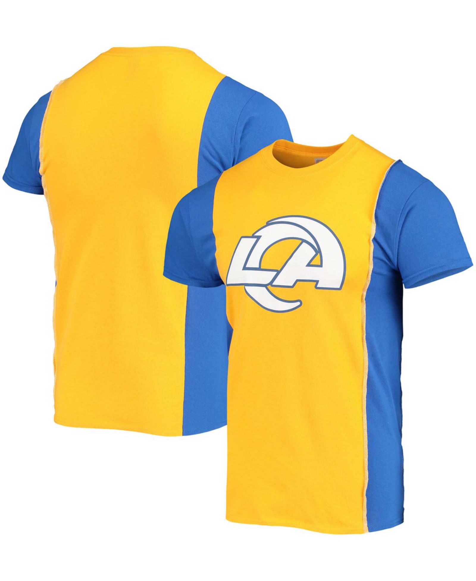 Мужская футболка Refried Apparel Gold-Tone Royal Los Angeles Rams Split Logo