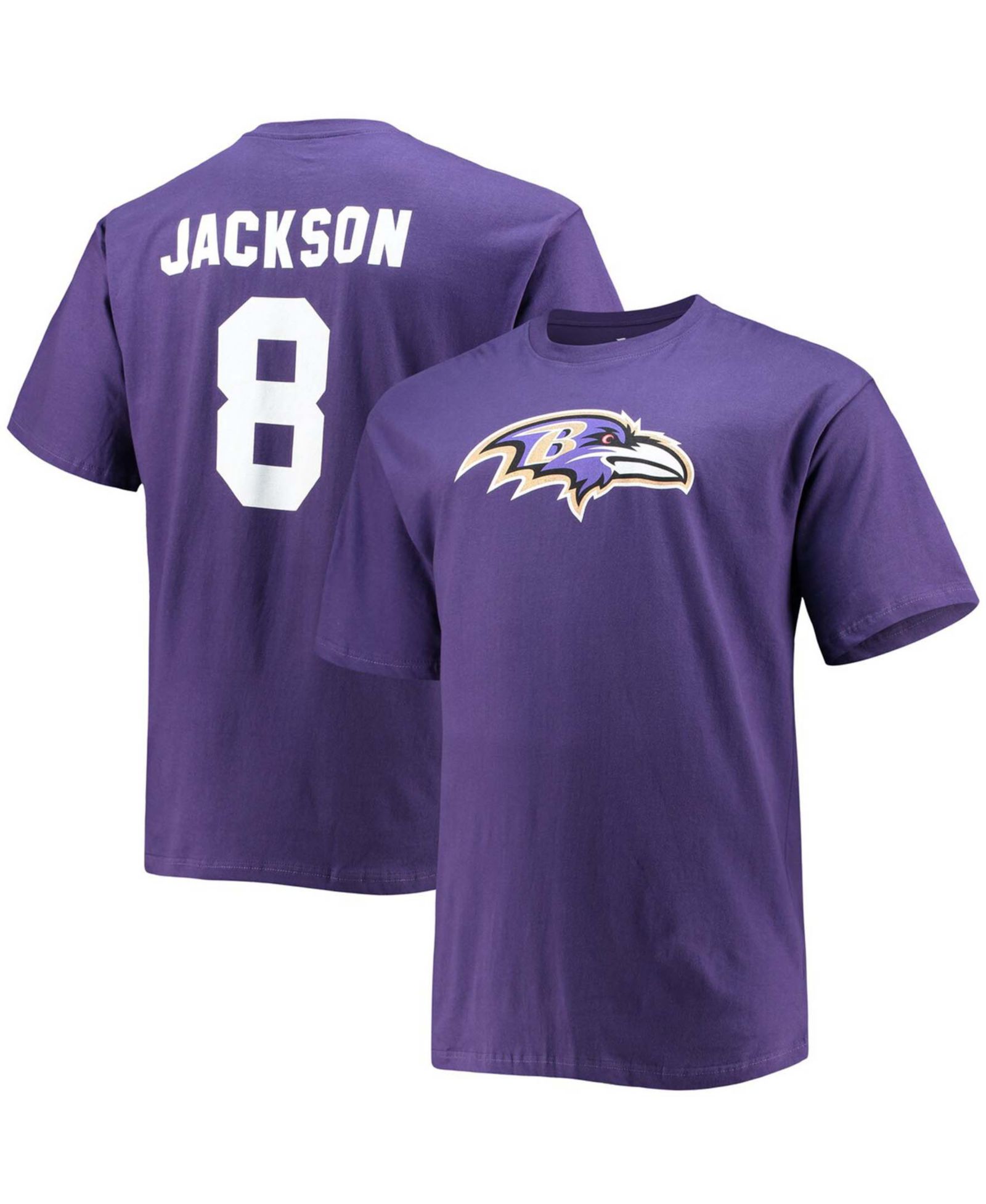 Мужская футболка Lamar Jackson Baltimore Ravens, Big and Tall