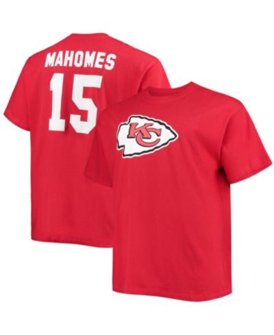 Мужская футболка Fanatics Big and Tall Patrick Mahomes Red Kansas City Chiefs Player Name & Number