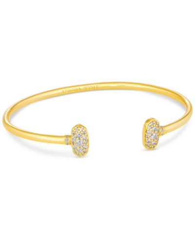 Браслет-кафф Kendra Scott Gold-Tone Crystal Grayson