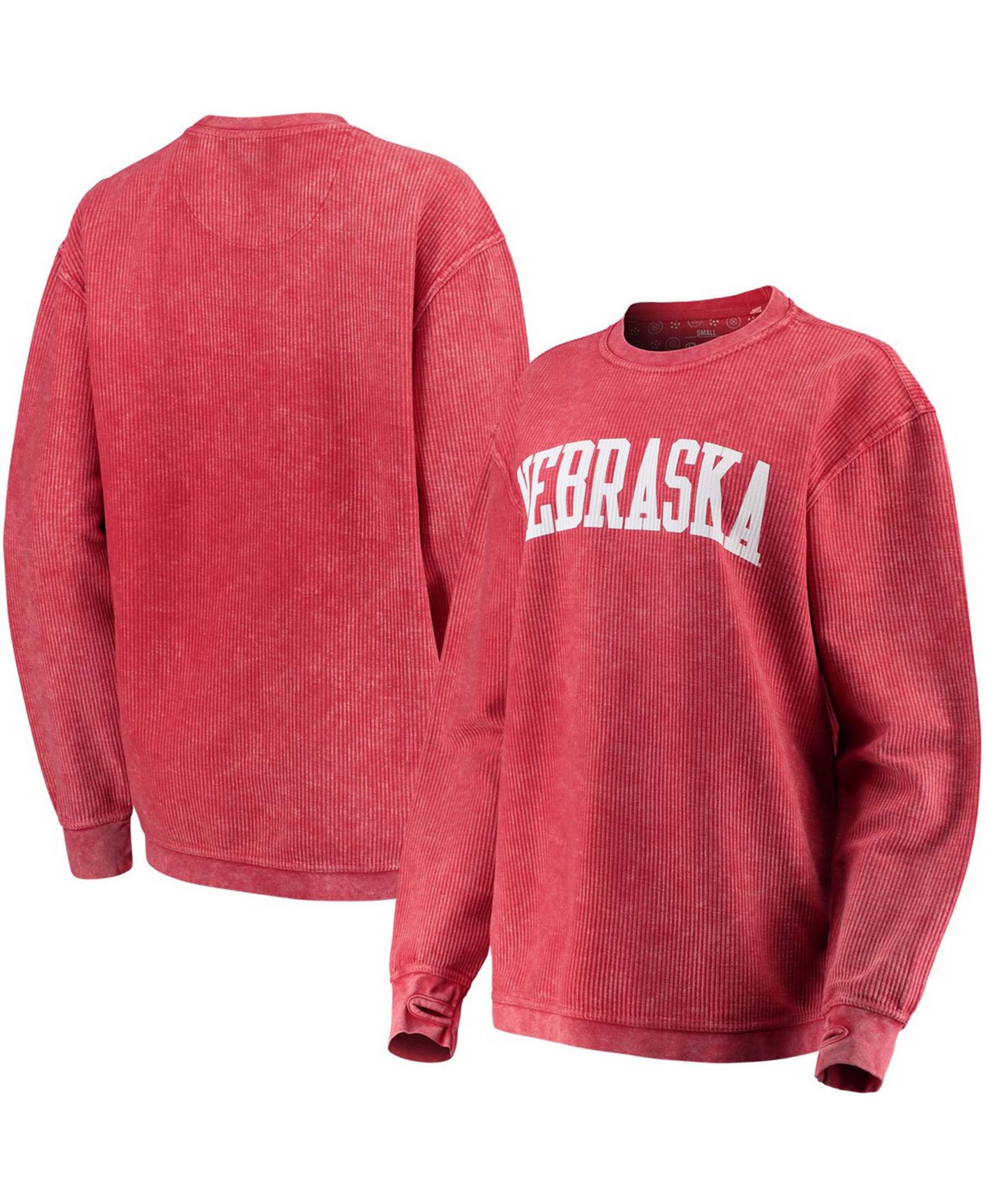 Женское свитшот Pressbox Nebraska Huskers Comfy Cord