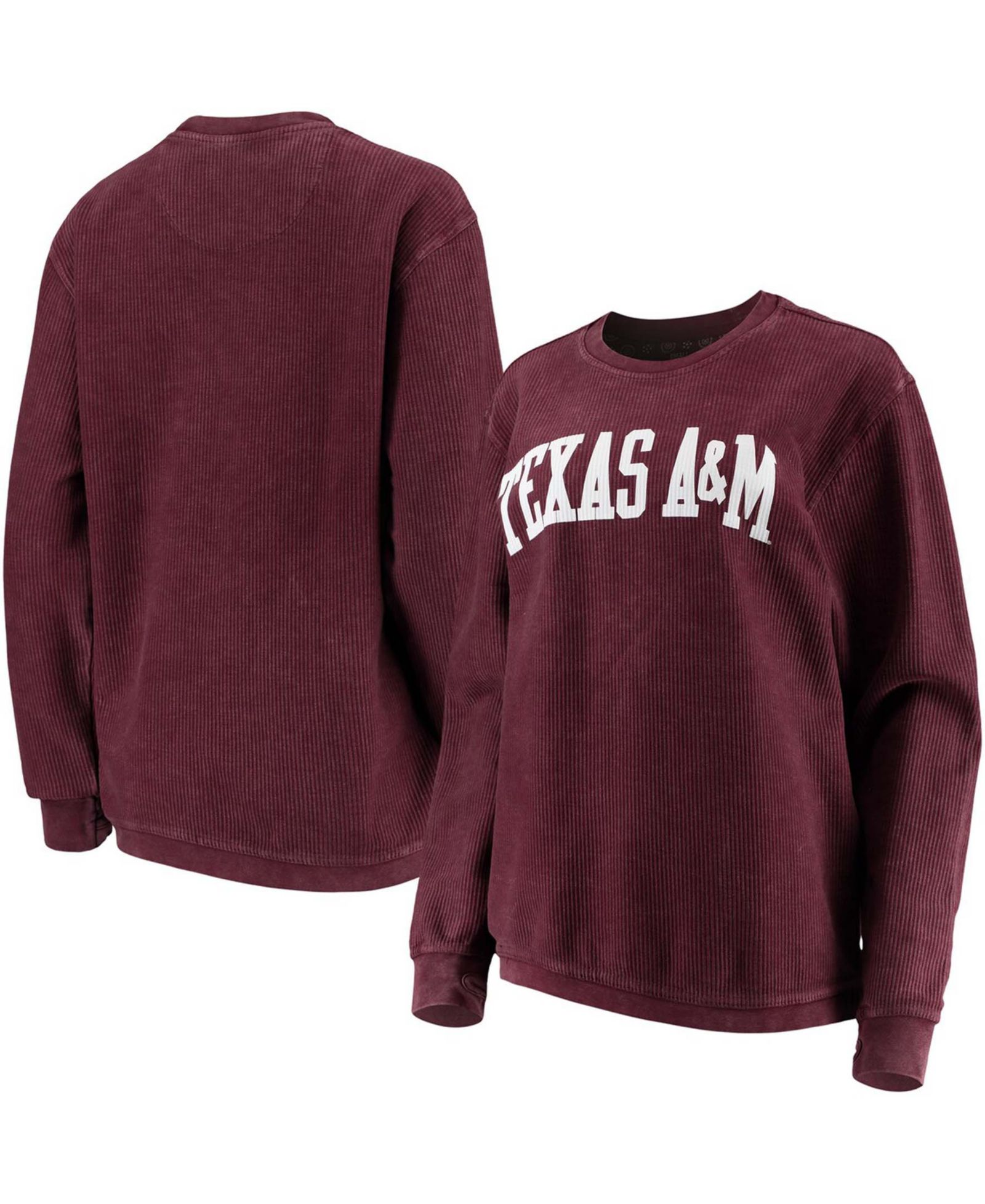 Женское худи Pressbox Maroon Texas A&M Aggies Comfy Cord Vintage-Like Wash