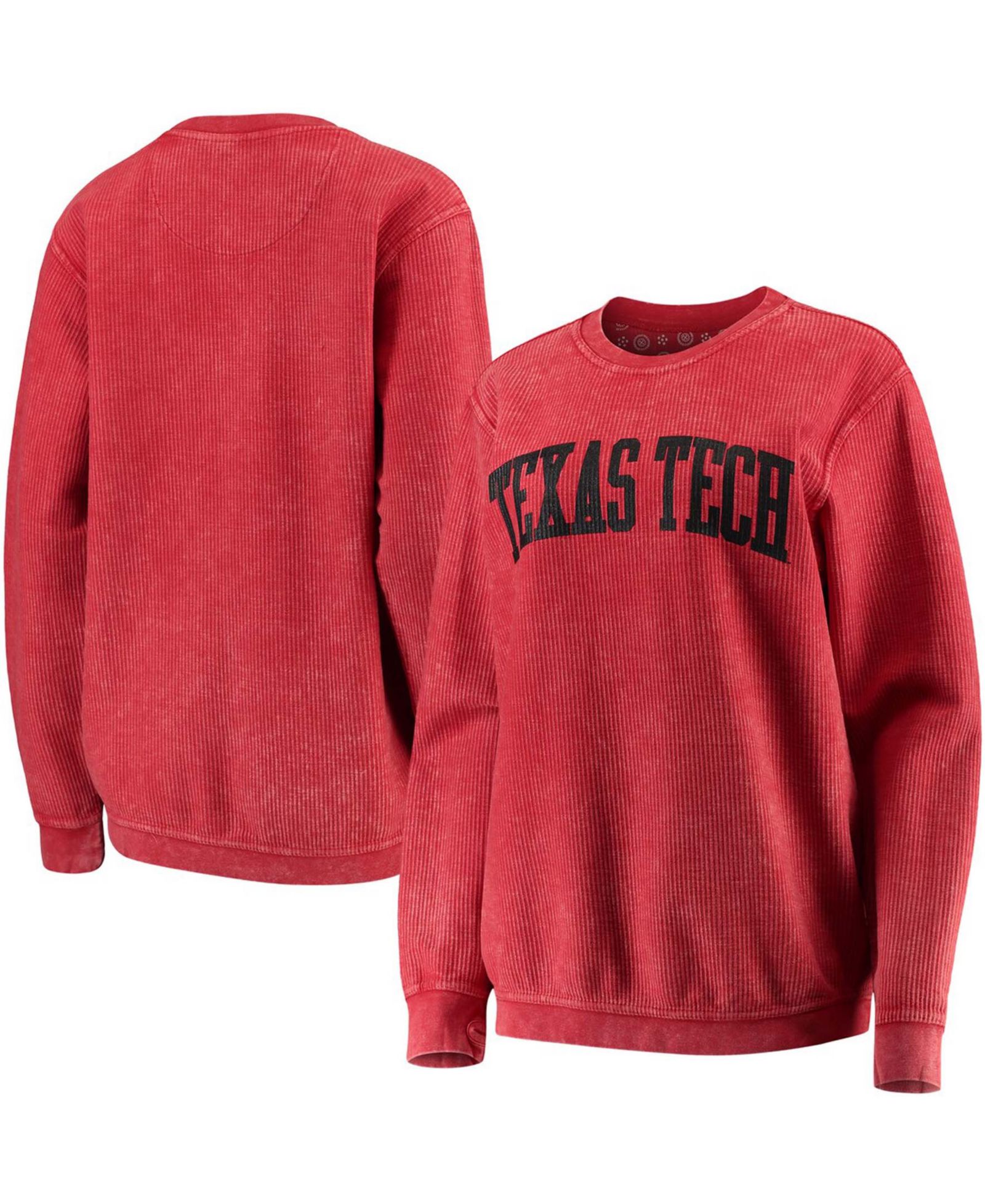 Женская толстовка Pressbox Red Texas Tech Red Raiders, винтажный стиль, базовая модель