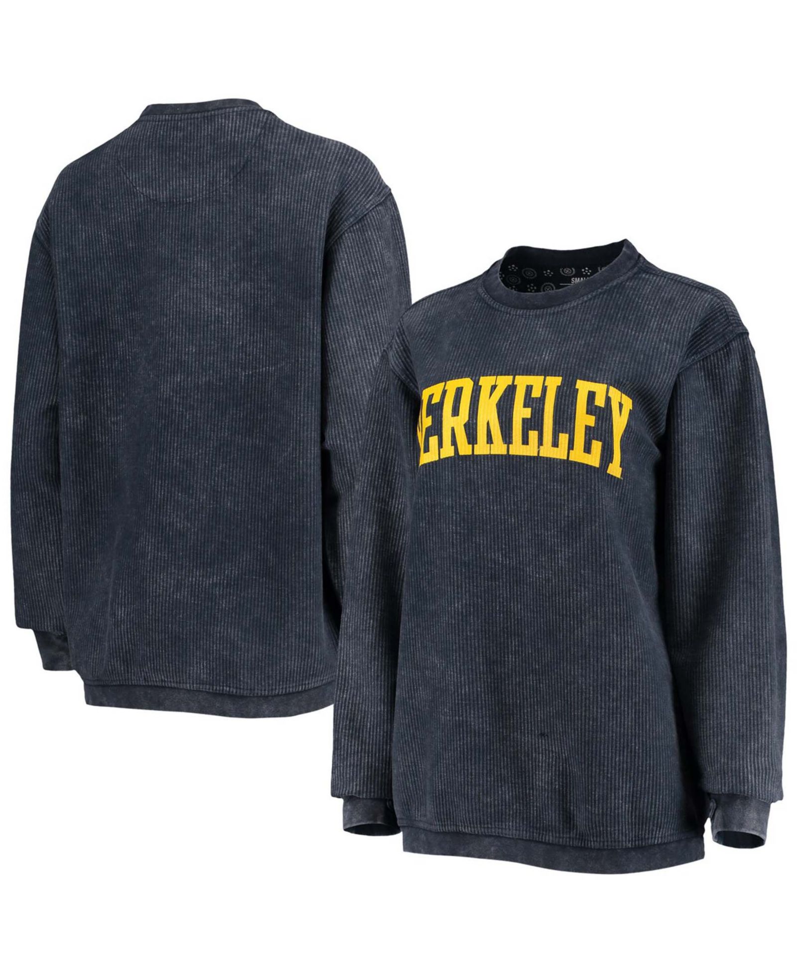 Pressbox Мужской свитшот Navy Cal Bears Comfy Cord Vintage-Like Wash Basic Arch Pullover