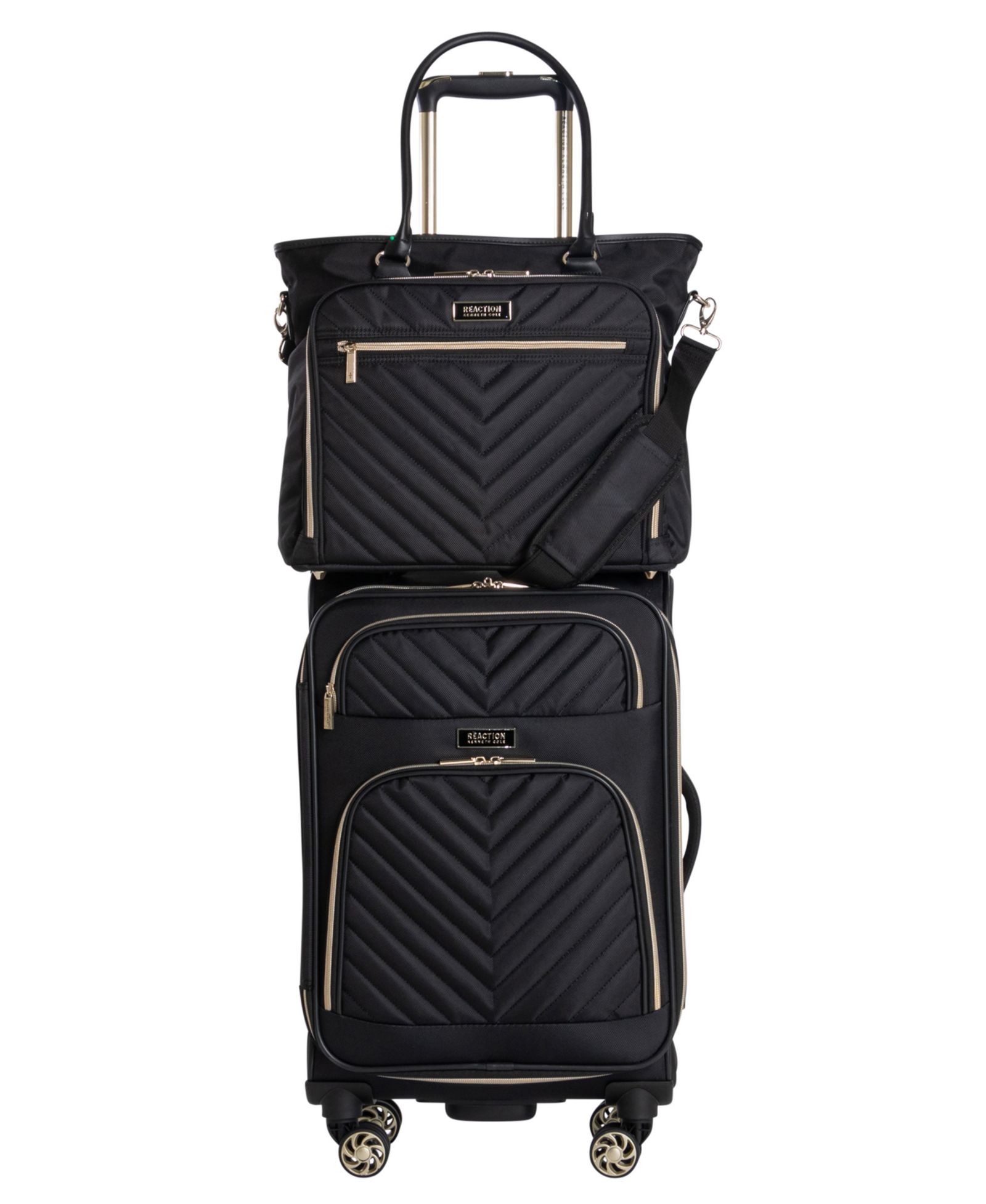 Kenneth Cole Reaction Chelsea Chevron разборный чемодан 20" + сумка для ноутбука 15"