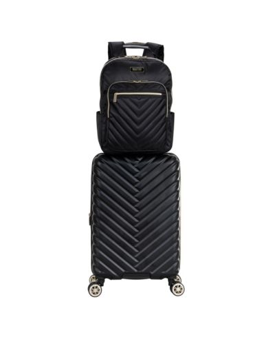 Набор из чемодана Madison Square Hardside Chevron Expandable 20" и рюкзака для ноутбука 15"