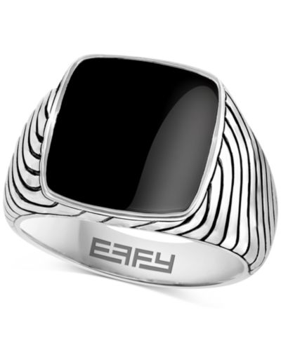 Мужское кольцо EFFY® Onyx из стерлингового серебра