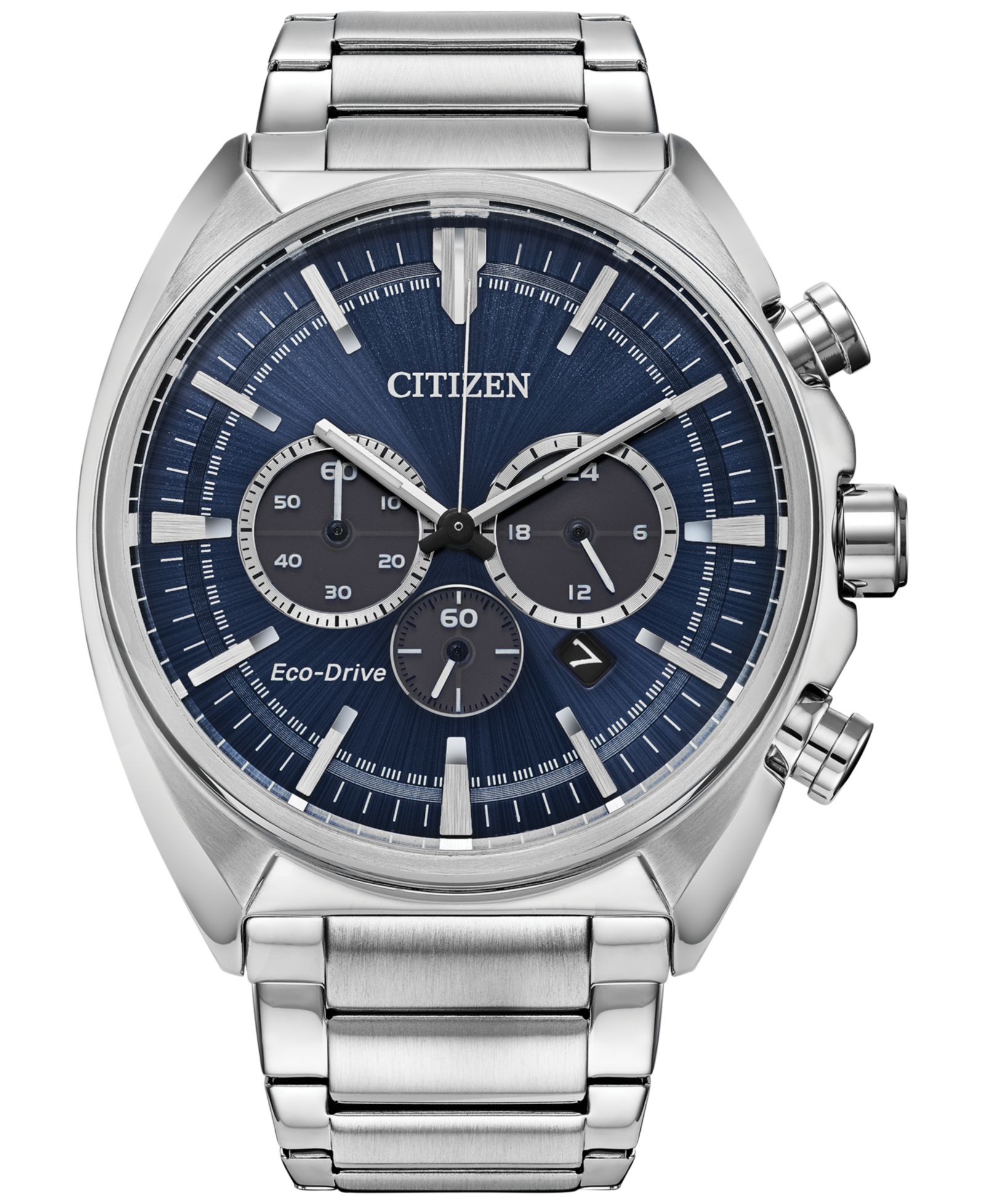 Часы Citizen Men's Chronograph Eco Drive Sport Stainless Steel Bracelet 45mm