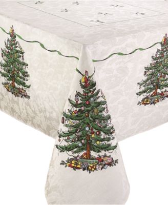 Скатерть Spode Christmas Tree Ivory/Green 52x70