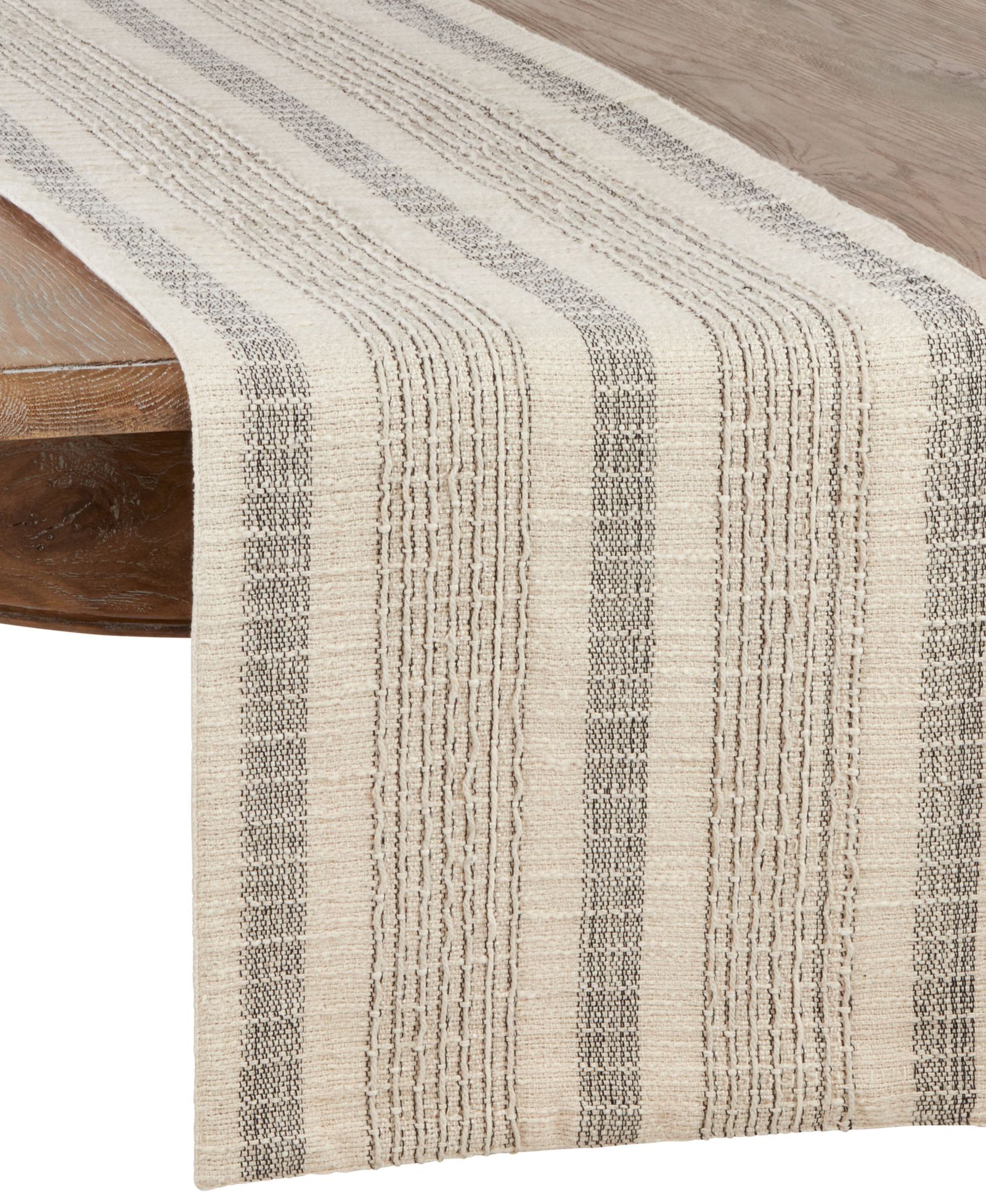 Дорожка на стол Saro Lifestyle Woven с полосатым дизайном 54" x 16"