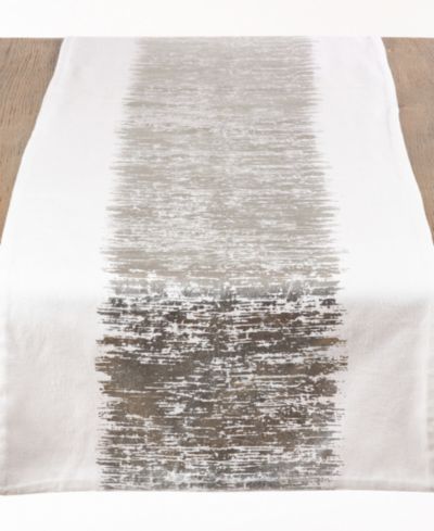 Дорожка для стола Saro Lifestyle с металлическим узором, 108" x 16"