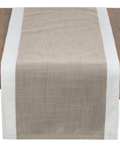 Saro Lifestyle Декоративная дорожка для стола с узорчатой каймой, 54" x 16"