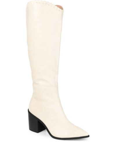 Journee Collection Women's Daria Wide Calf Western Knee High Boots