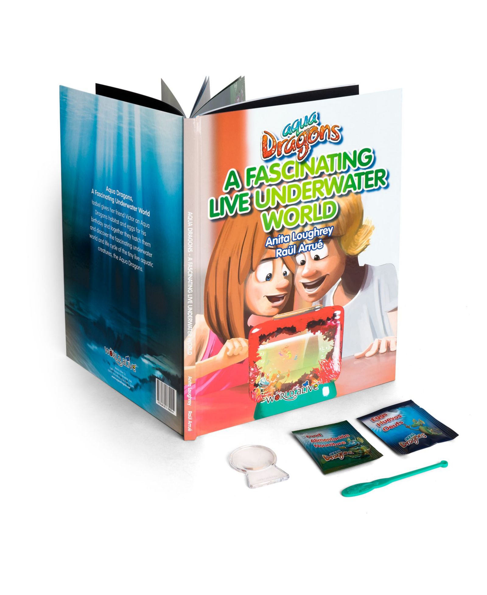 Aqua Dragons книга про подводный мир с набором для выращивания