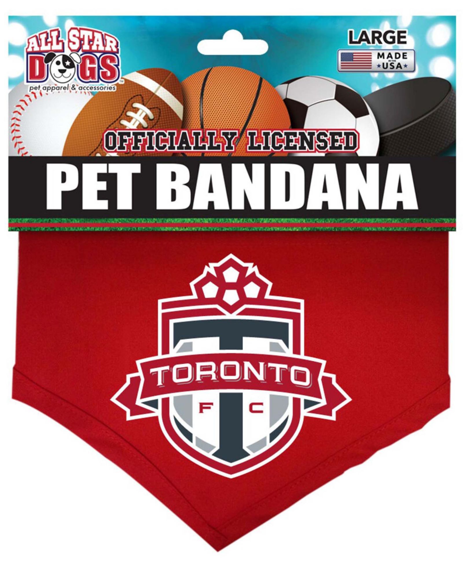 Бандана для животных Red Toronto FC