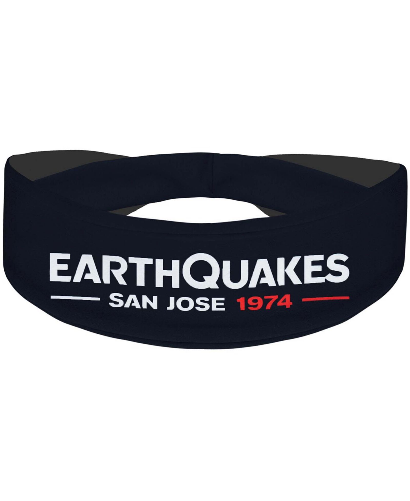 Черная повязка на голову Vertical Athletics San Jose Earthquakes Alternate Logo Cooling