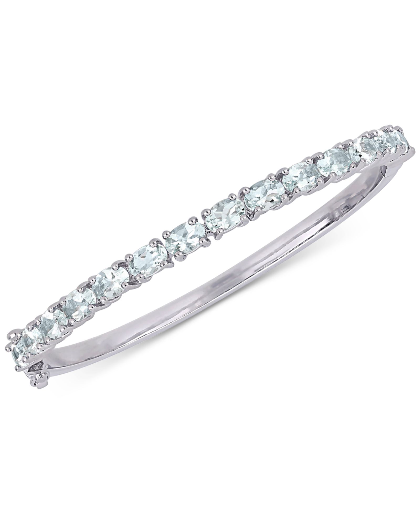 Aquamarine Браслет Bangle в стерлинговом серебре