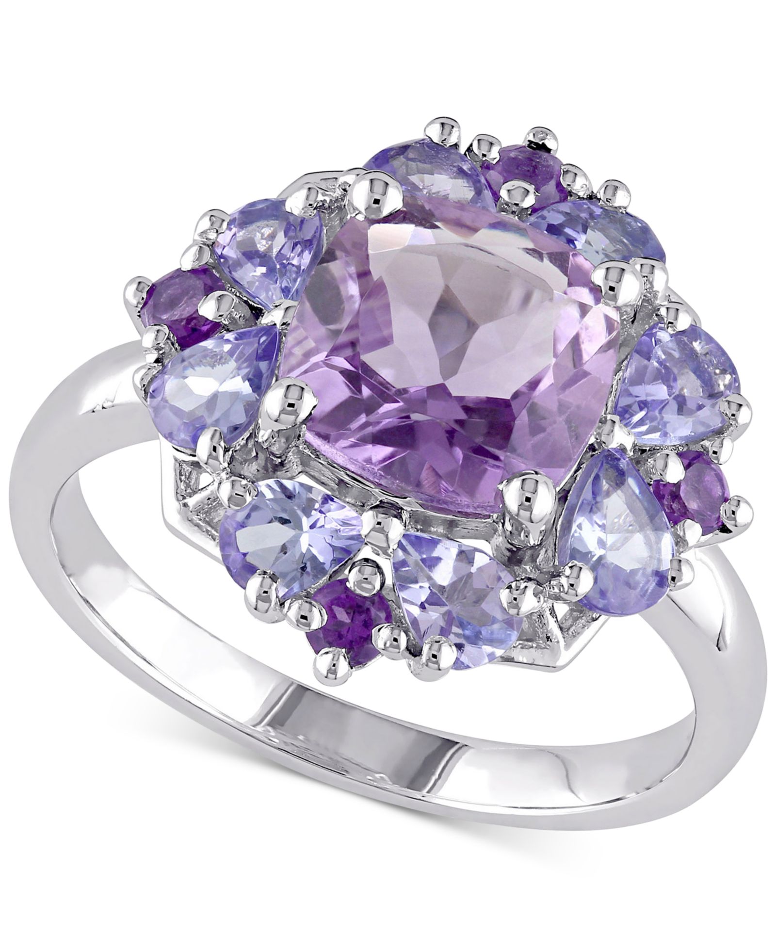 Amethyst (1-7/8 ct. t.w.) & Tanzanite (1 ct. t.w.) in Sterling Silver