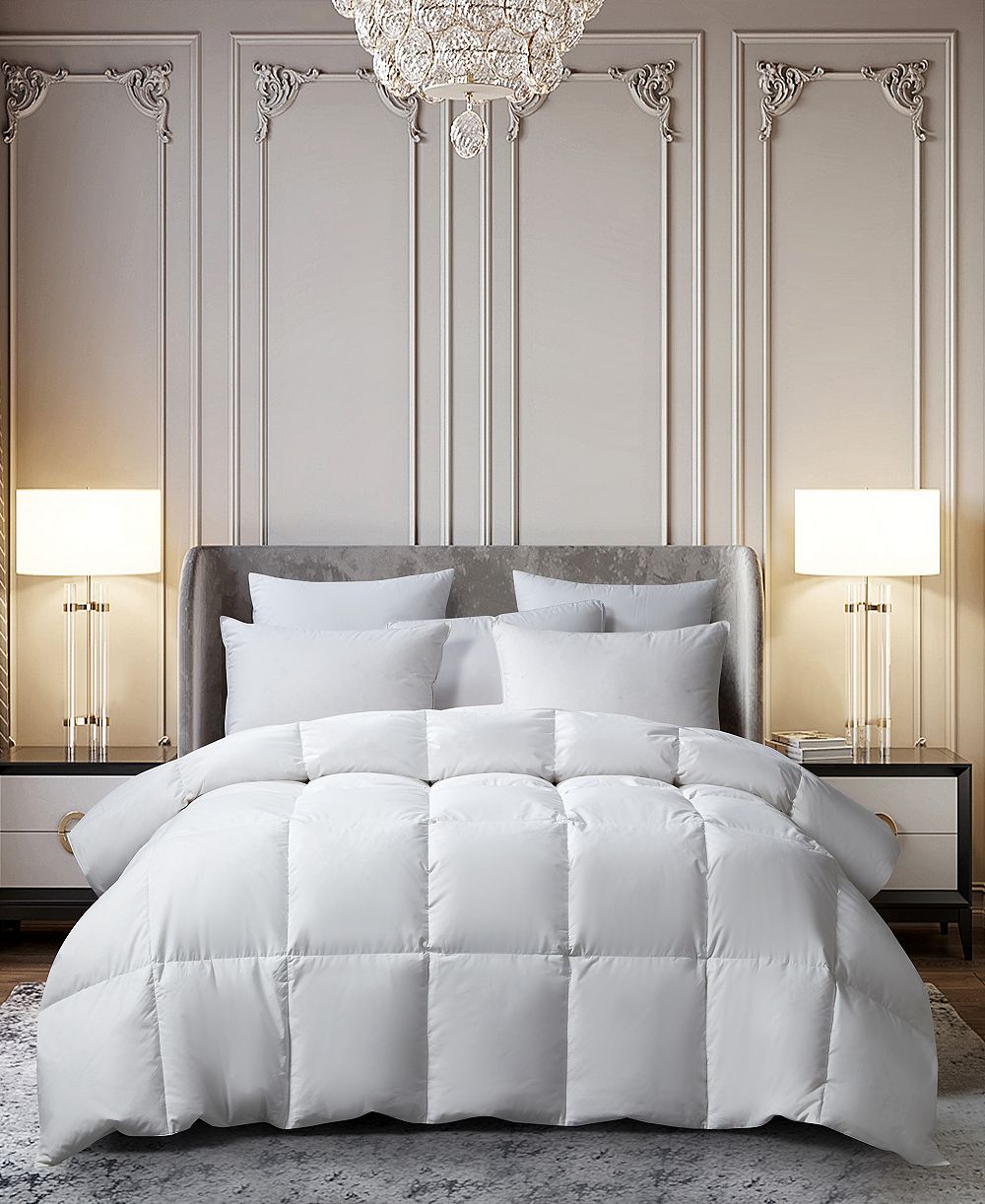 Всесезонное одеяло Beautyrest White Feather & Down, Full/Queen