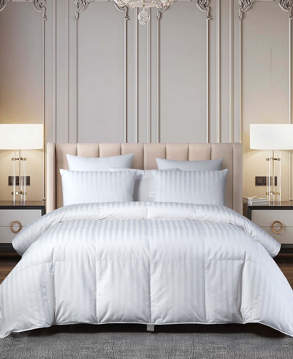 Всесезонное одеяло Beautyrest Hungarian Goose Down Damask Stripe, King
