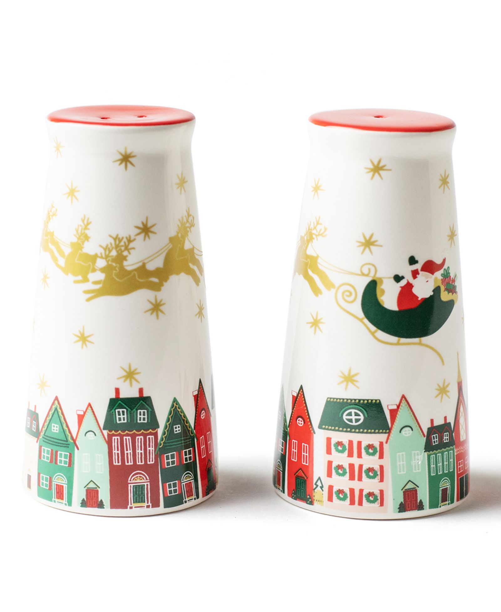 Coton Colors набор солонки и перечницы Christmas In The Village, 2 шт.