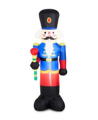 Glitzhome Lighted Inflatable Nutcracker Decor
