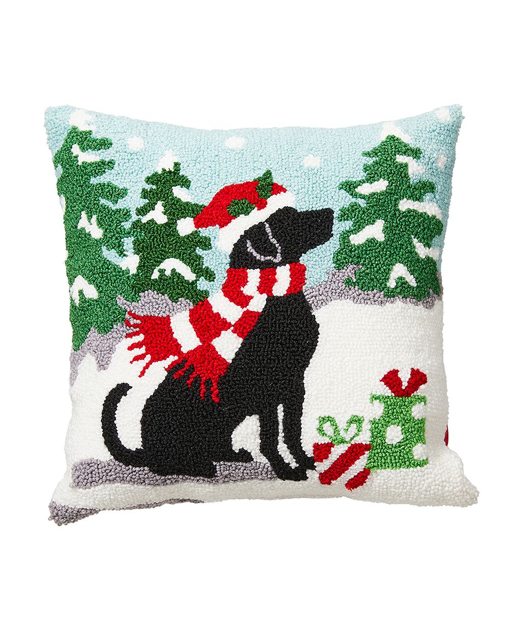 Рождественская подушка Glitzhomeooked Christmas Dog