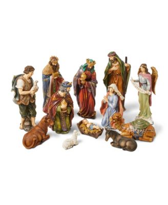 Набор фигурок рождества Glitzhome 12 шт. Oversized Nativity