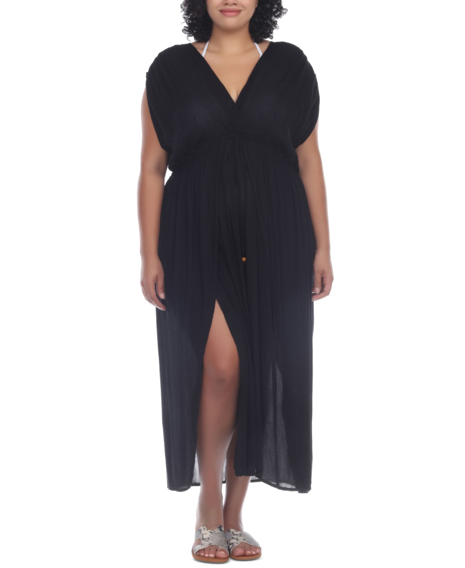 Raviya Plus Size платье Maxi с разрезом спереди