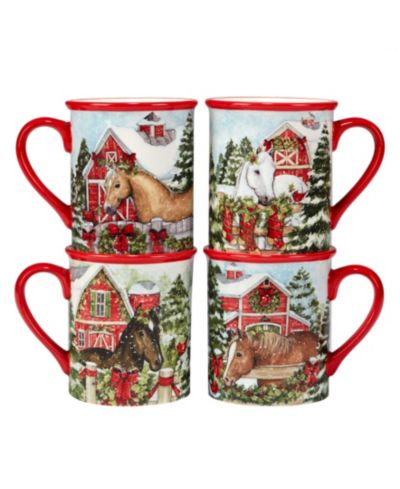 Набор кружек Homestead Christmas 4 Piece Set