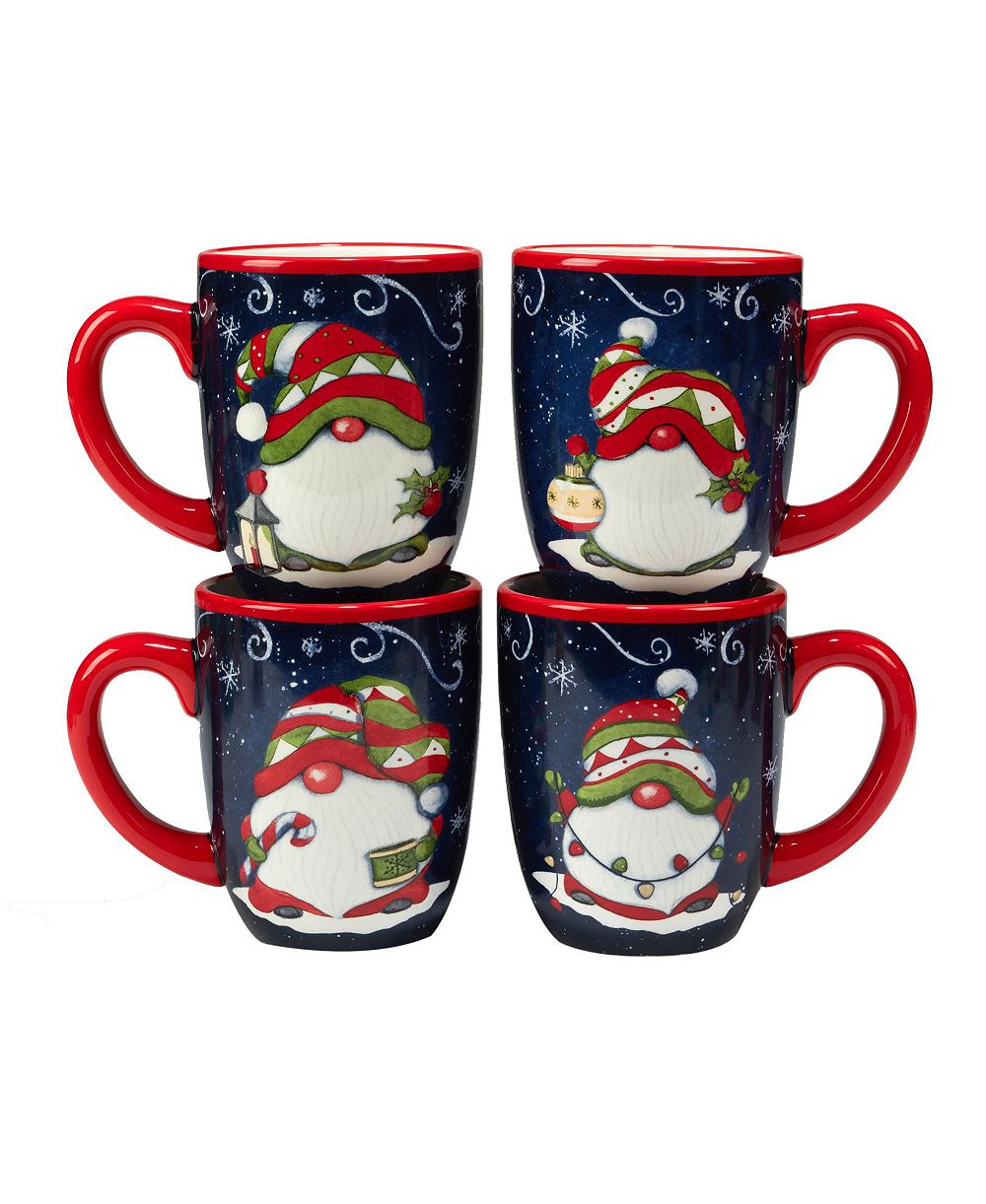 Набор кружек Holiday Magic Gnomes, 4 шт.