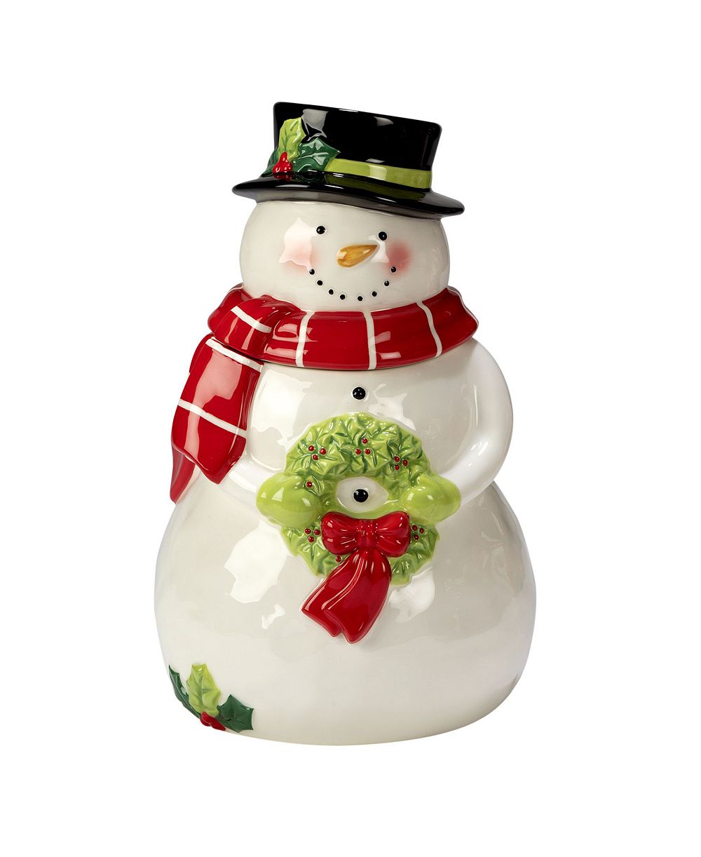 Десертная ваза Holiday Magic Snowman 3D Cookie Jar