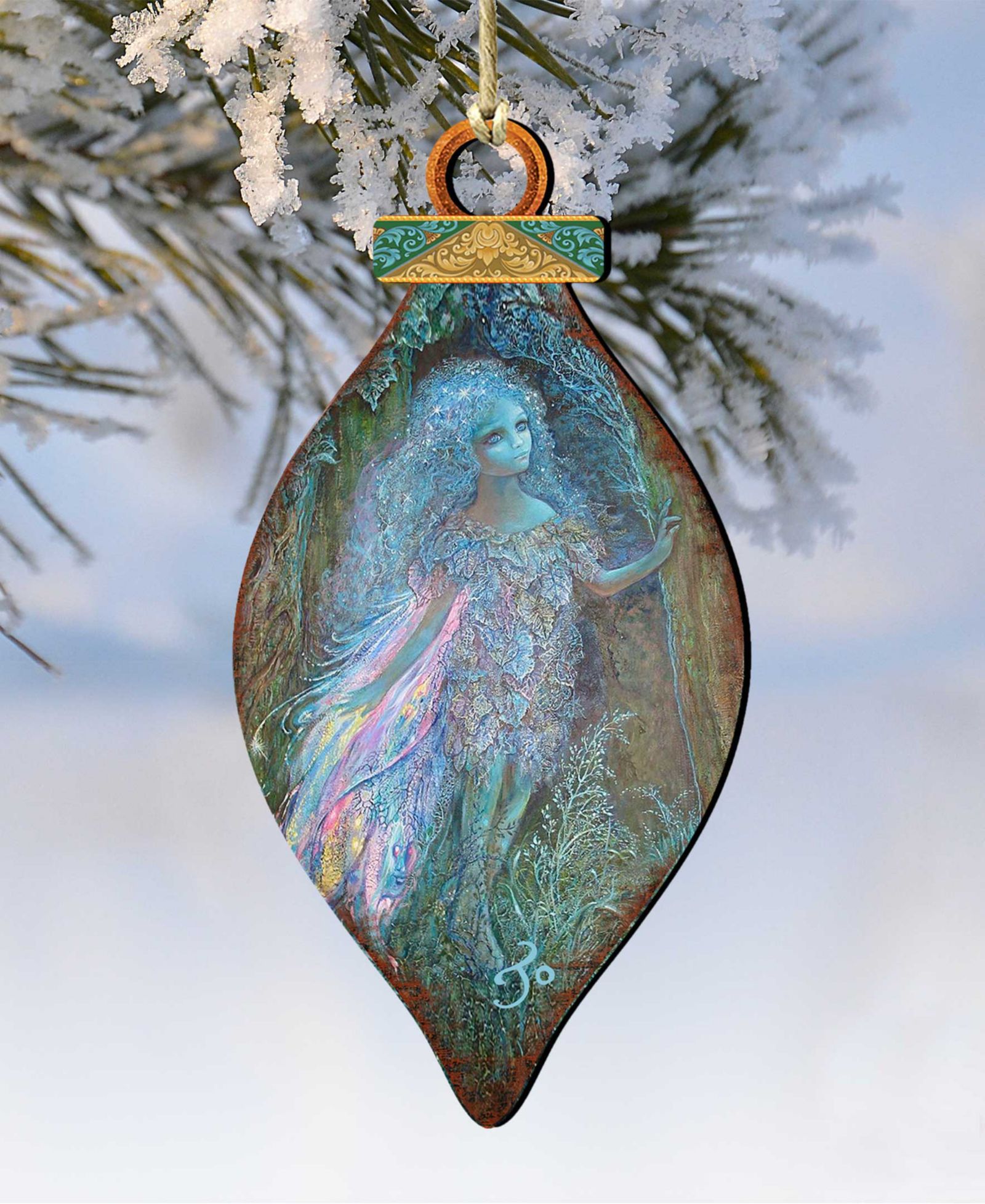 Набор из 2 деревянных украшений Designocracy Forest Fairy Wood Ornament Set