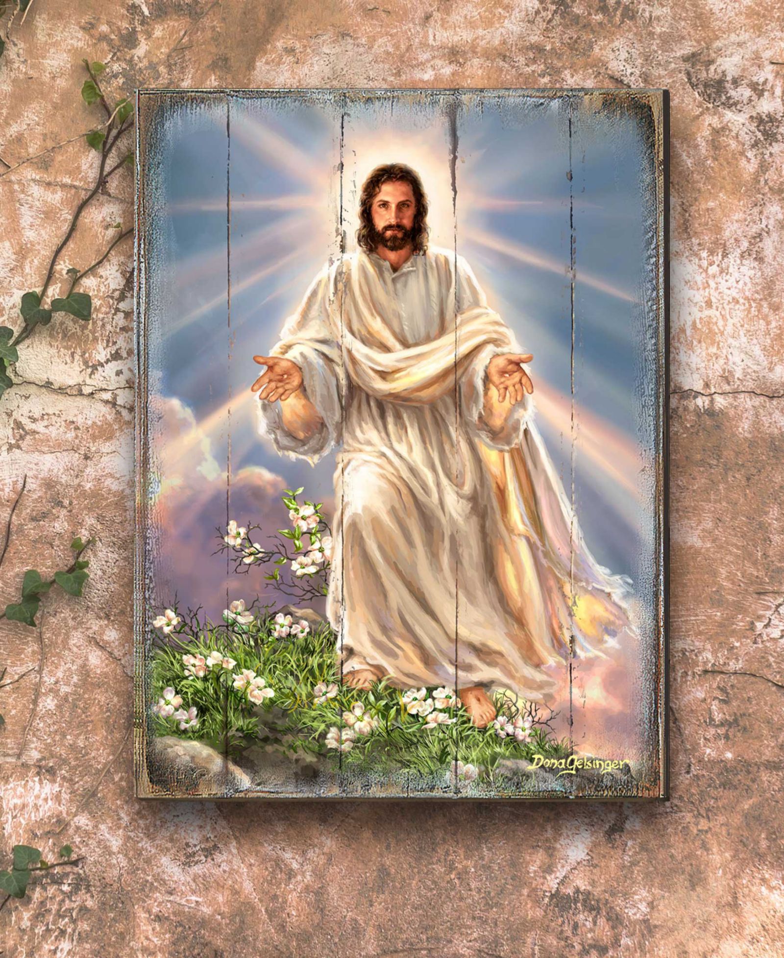 Декор Designocracy Jesus Resurrection Wooden Wall or Freestanding Decor, 8" x 6"