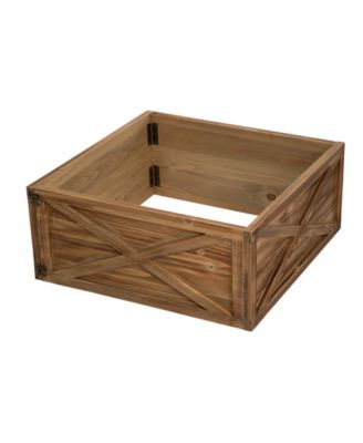 Glitzhome деревянный воротник для елки Natural Wooden Tree Collar, 26" x 26"