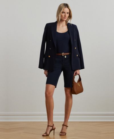 Lauren Ralph Lauren шорты Бермуда из твилла со стрейч-эффектом