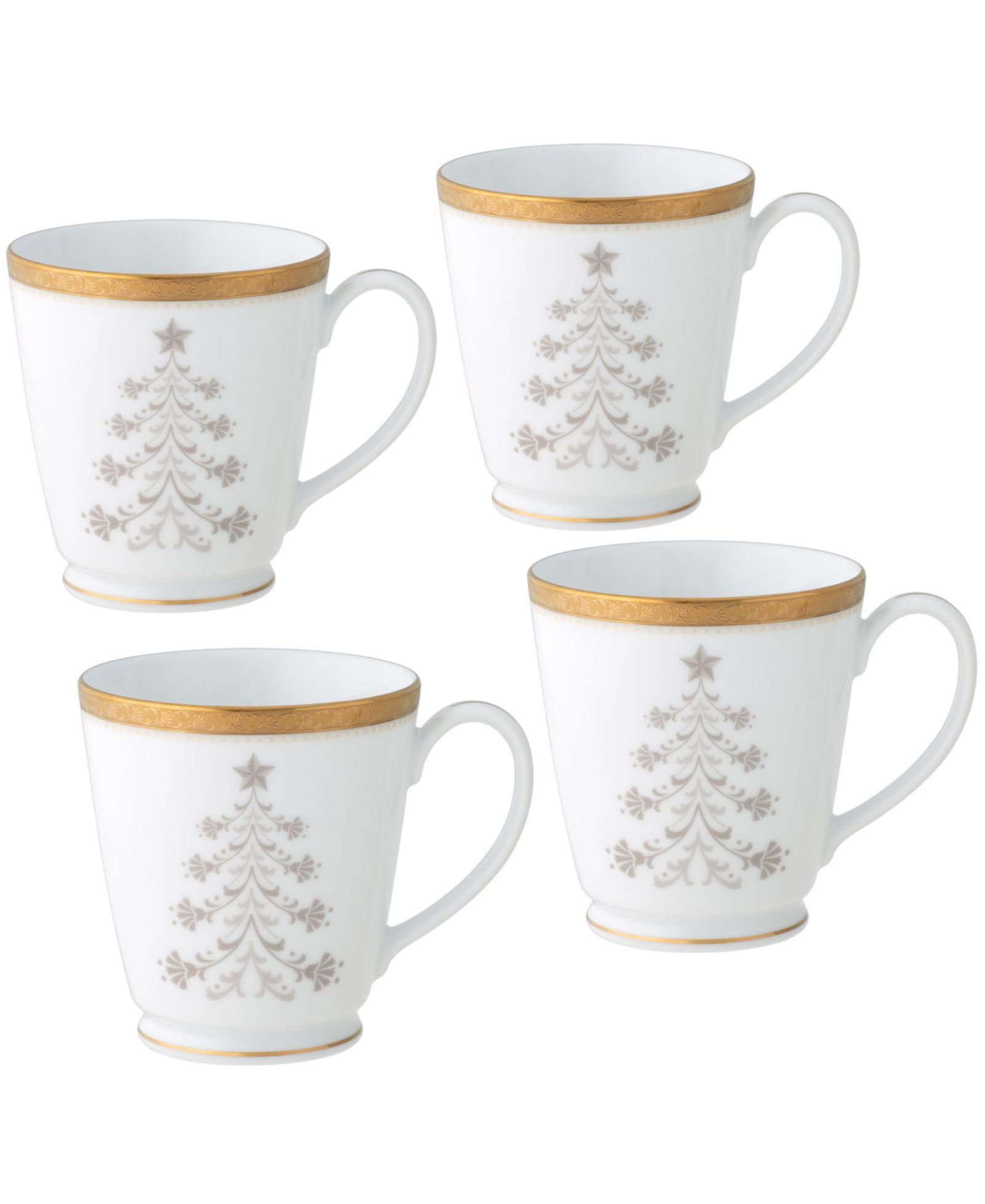 Набор кружек Noritake Charlotta Gold, 4 шт., 12 oz.