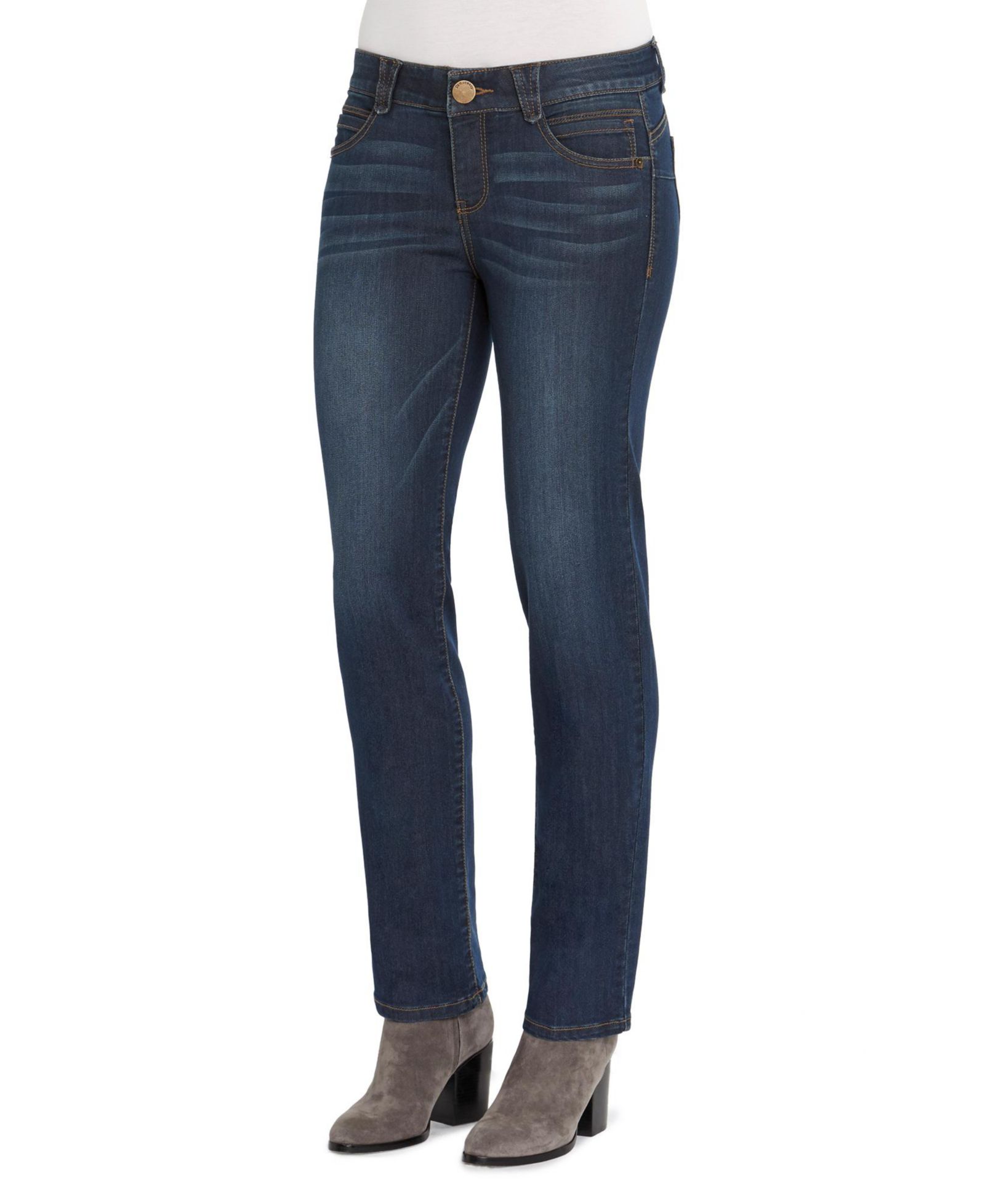 Джинсы Democracy Women's "Ab"Solution Mid Rise Straight Leg Jeans