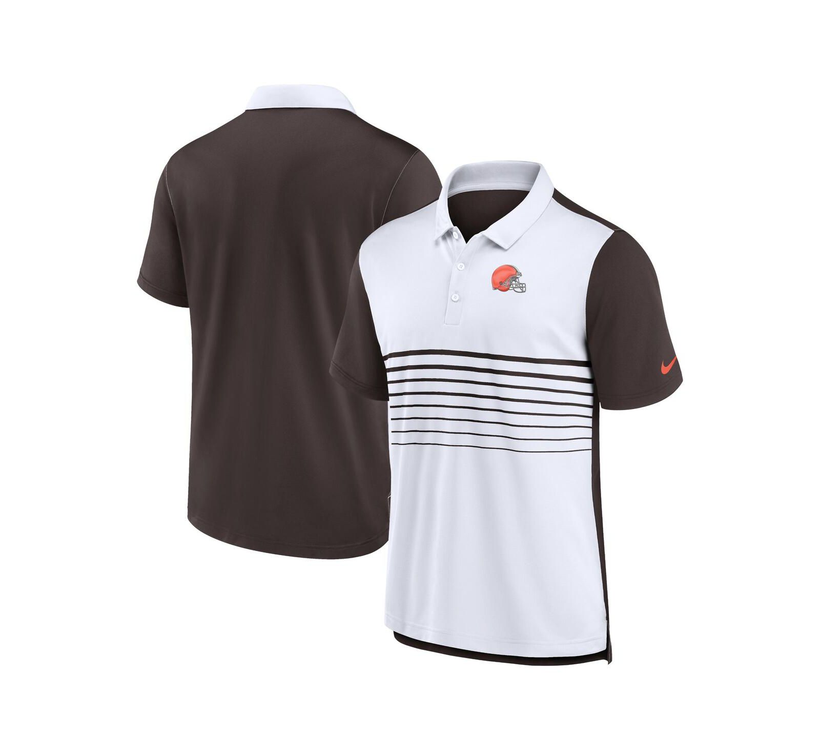 Nike мужская polo-рубашка Cleveland Browns White/Brown