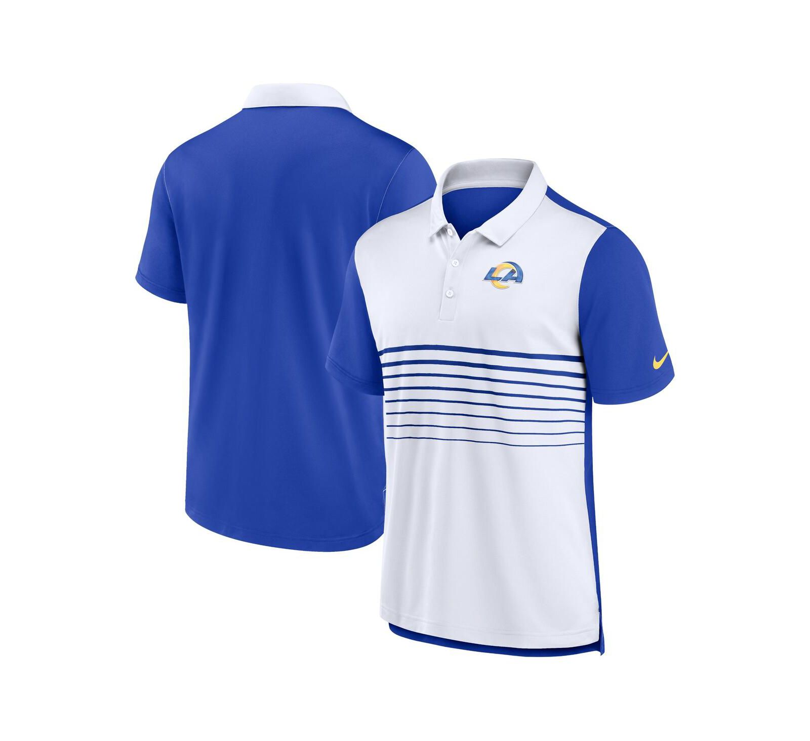 Nike Men's Royal/White Los Angeles Rams Fashion Performance Polo
